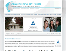 Tablet Screenshot of normansurgicalarts.com